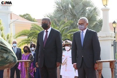 PRESIDENTE DA REPÚBLICA NO PALÁCIO DO GOVERNO DE CABO VERDE